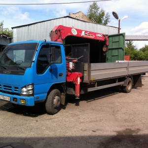 Услуги крана-манипулятора isuzu NQR75