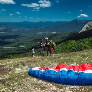Полет на параплане