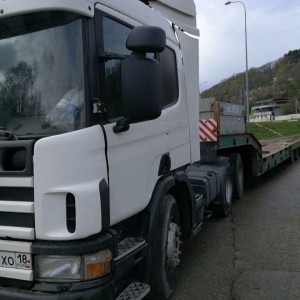 Перевозка тралом спецтехники