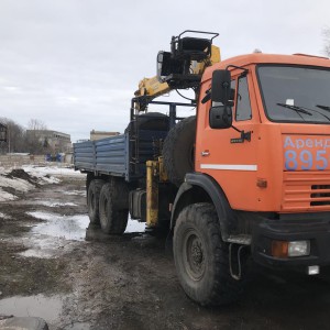 Услуги автоманипулятора камаз 43118 вездеход