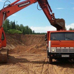 Доставка песка, перевозка гравия. Грузоперевозки