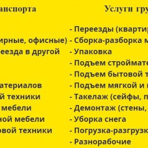 Грузоперевозки Грузчики