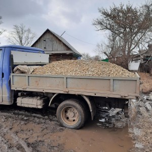 Перевозки песок, щебень, скала, отсев
