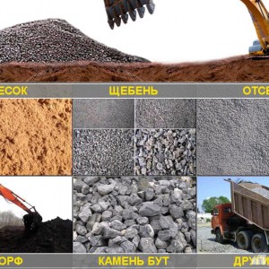Доставка щебня, песка, земли