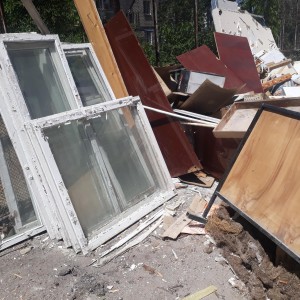Вывоз окон, дверей, мешков