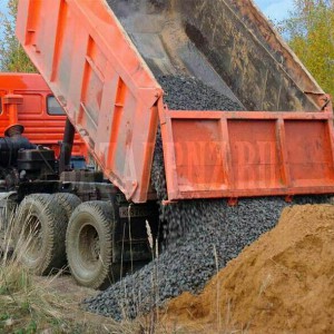 Перевозка и доставка песок, галька, щебень