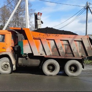 Доставка чернозема Камаз 15т