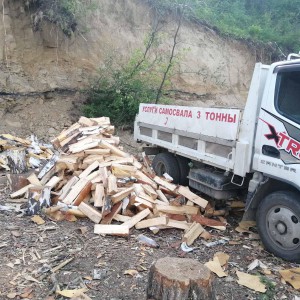 Дрова, обзол, опилки, пиломатериал, гравий, песок