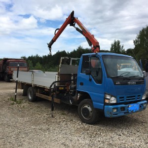 Кран борт, манипулятор, Isuzu, автокран, кранборт